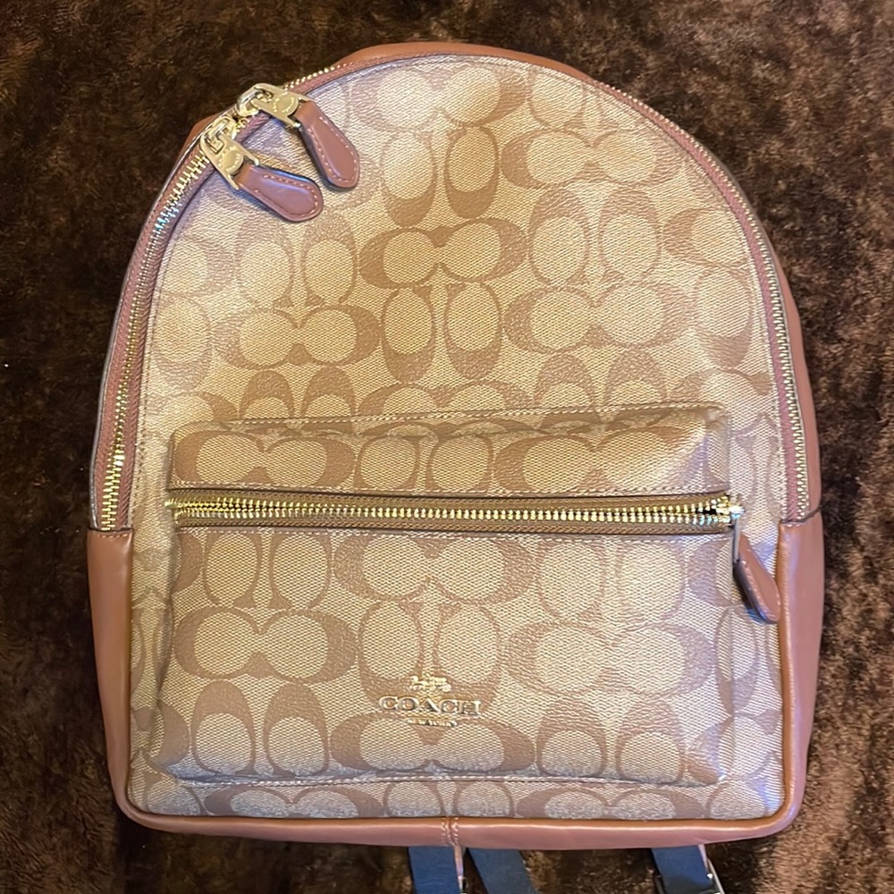 Coach small canvas backpack